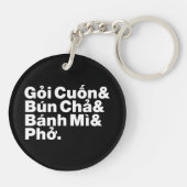 Vietnamesisch Street Food Schlüsselanhänger (Rückseite)