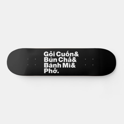Vietnamesisch Street Food Skateboard (Horizontal)