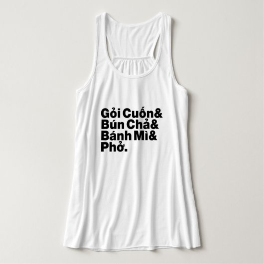 Vietnamesisch Street Food Tank Top (Design Vorderseite)