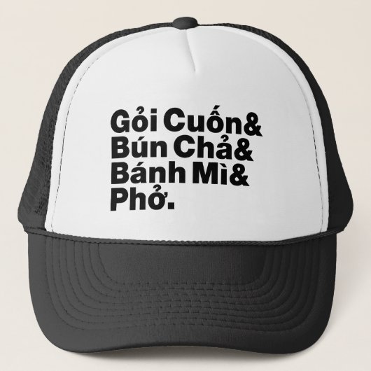 Vietnamesisch Street Food Truckerkappe (Vorderseite)