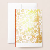 Vietnamesisch Têt 2020 in Gold dekoriert Luxury GC Folienkarte (Rückseite mit Umschlag)