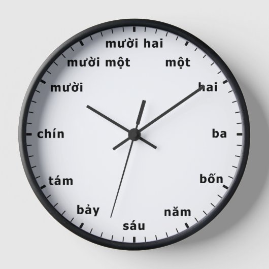 Vietnamesisch Uhr Vietnam Zeitstundenzählung (Vorderseite)
