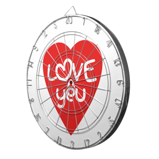 Vietnamesisch Valentine in Liebe Yêu in asiatische Dartscheibe (Vorderseite rechts)