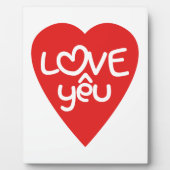 Vietnamesisch Valentine in Liebe Yêu in asiatische Fotoplatte (Vorderseite)