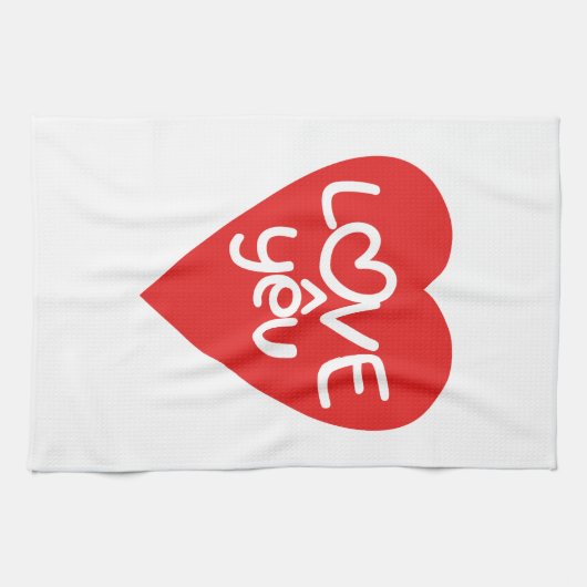 Vietnamesisch Valentine in Liebe Yêu in asiatische Handtuch (Horizontal)
