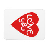 Vietnamesisch Valentine in Liebe Yêu in asiatische Magnet (Horizontal)