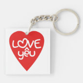 Vietnamesisch Valentine in Liebe Yêu in asiatische Schlüsselanhänger (Rückseite)