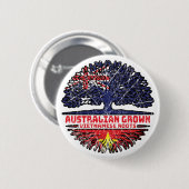 Vietnamesisch Vietnam Australien Tree Roots Button (Vorne & Hinten)