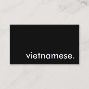 vietnamesisch. visitenkarte