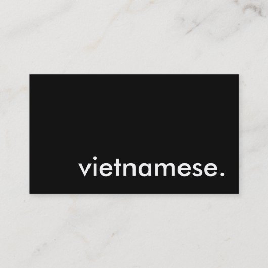 vietnamesisch. visitenkarte (Vorderseite)