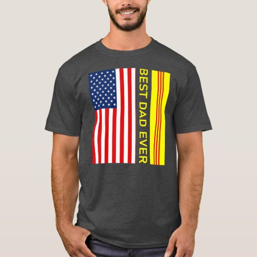 Vietnamesisch VNCH Flag Viet Nam Cong Hoa Bester V T-Shirt (Vorderseite)
