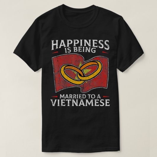 Vietnamesisch Wedding Vietnam Roots Viet Nam Flag  T-Shirt (Design vorne)