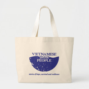 VietnamesischBoatPeople.org Logo Lebensmittelgesch Jumbo Stoffbeutel