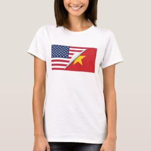 Vietnamesische amerikanische Flagge T-Shirt