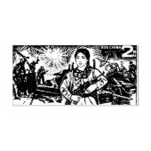 vietnamesische Briefmarke mit einem bewaffneten Mä Permastempel (Design)