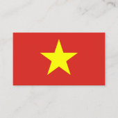 vietnamesische Flagge, Flagge Vietnams Visitenkarte (Vorderseite)