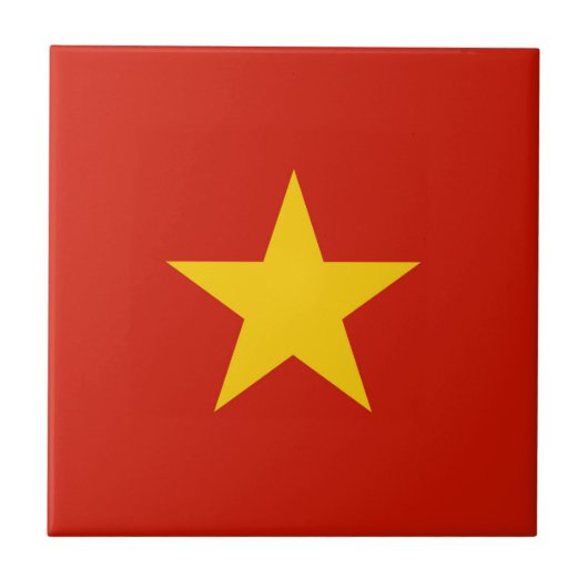 Vietnamesische Flagge Fliese (Vorderseite)