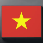 vietnamesische Flagge Fotoplatte<br><div class="desc">vietnamesische Flagge. Große Flagge Vietnams</div>
