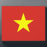 vietnamesische Flagge Fotoplatte<br><div class="desc">vietnamesische Flagge. Große Flagge Vietnams</div>