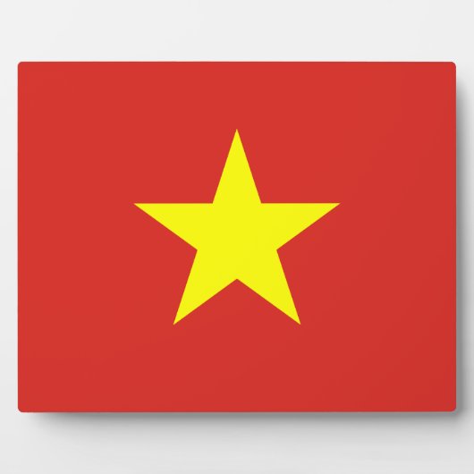 vietnamesische Flagge Fotoplatte (Vorderseite)