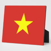 vietnamesische Flagge Fotoplatte (Seite)