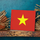 vietnamesische Flagge Fotoplatte (Seite)