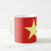 Vietnamesische Flagge Kaffeetasse (Vorderseite Links)