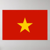 Vietnamesische Flagge Poster (Vorne)
