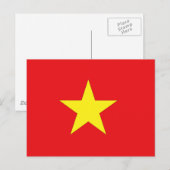 vietnamesische Flagge Postkarte (Vorne/Hinten)