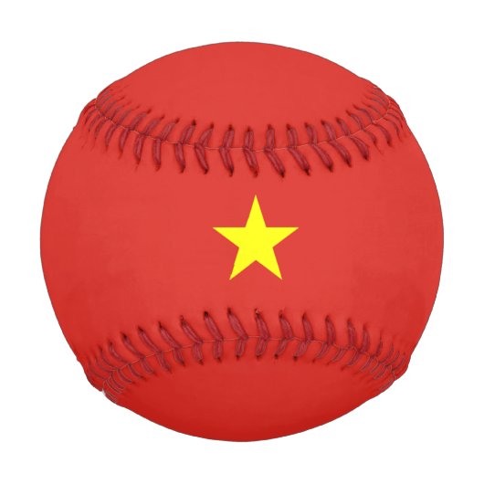 vietnamesische Flagge (Vietnam) Baseball (Vorderseite)
