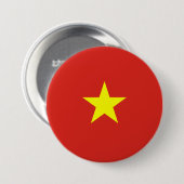 vietnamesische Flagge (Vietnam) Button (Vorne & Hinten)