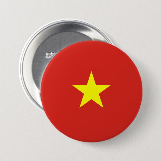 vietnamesische Flagge (Vietnam) Button (Vorne & Hinten)