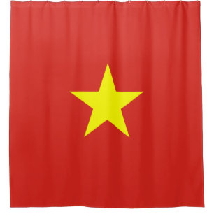 vietnamesische Flagge (Vietnam) Duschvorhang