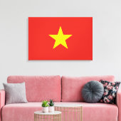 vietnamesische Flagge (Vietnam) Leinwanddruck (Insitu (Wohnzimmer))