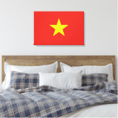 vietnamesische Flagge (Vietnam) Leinwanddruck (Insitu (Schlafzimmer))