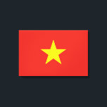 vietnamesische Flagge (Vietnam) Leinwanddruck<br><div class="desc">Dieses Design ist mit der Nationalflagge von Vietnam (offiziell als Sozialistische Republik Vietnam bekannt), einem Land in Südostasien. Es ist das östlichste Land auf der Indochinesischen Halbinsel. Vietnam grenzt im Norden an die China und im Westen an Laos und Kambodscha. Vietnam hat auch Seegrenzen zu Thailand durch den Golf von...</div>