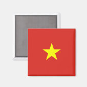 vietnamesische Flagge (Vietnam) Magnet (Vorderseite/Rückseite)