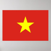 vietnamesische Flagge (Vietnam) Poster (Vorne)