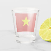 vietnamesische Flagge (Vietnam) Schnapsglas (Rückseite)