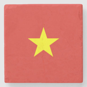 vietnamesische Flagge (Vietnam) Steinuntersetzer