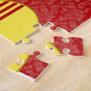Vietnamesische Südengel mit schwarzen Haaren, gekl Puzzle