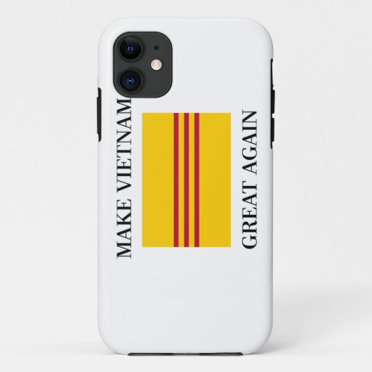 Vietnamesische Südflagge - machen Sie Vietnam groß Case-Mate iPhone Hülle (Rückseite)