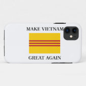 Vietnamesische Südflagge - machen Sie Vietnam groß Case-Mate iPhone Hülle (Rückseite (Horizontal))