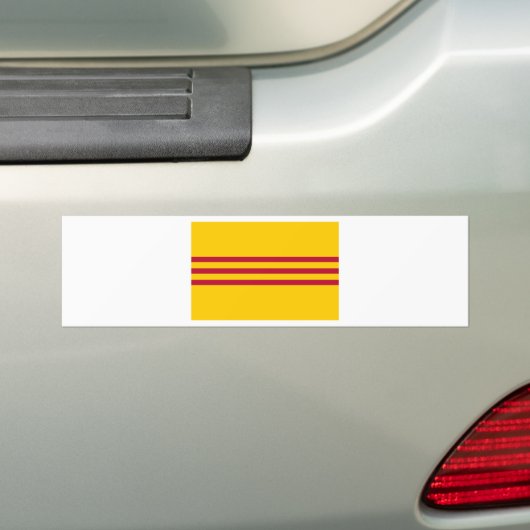 Vietnamesische Südflagge - Vietnam Cờ vàng Ba sọc Autoaufkleber (Auf Auto)