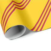 Vietnamesische Südflagge - Vietnam Cờ vàng Ba sọc Geschenkpapier (Rolleneckpunkt)