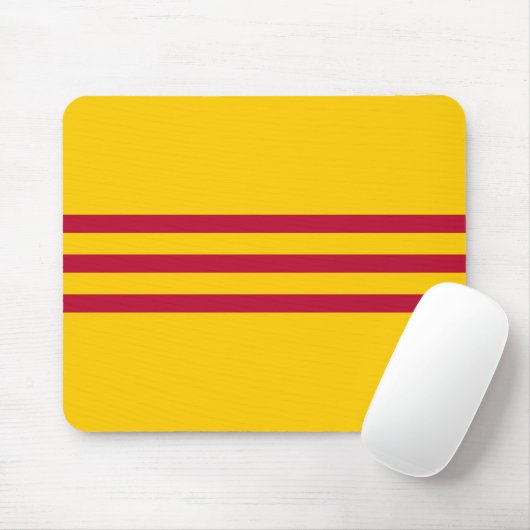 Vietnamesische Südflagge - Vietnam Cờ vàng Ba sọc Mousepad (Mit Mouse)