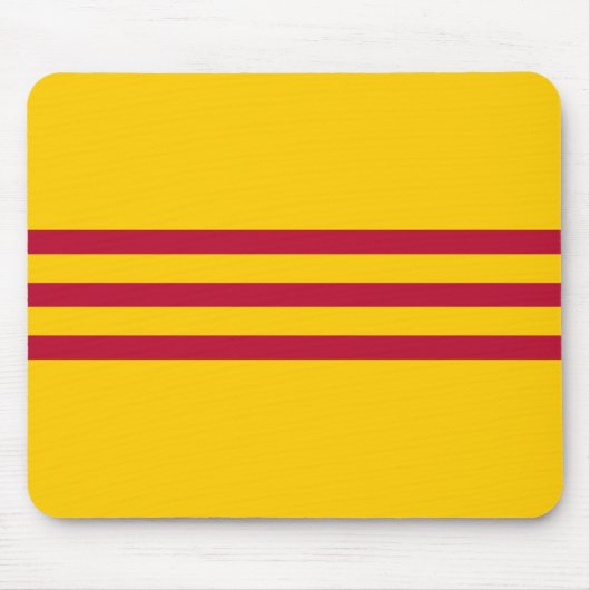 Vietnamesische Südflagge - Vietnam Cờ vàng Ba sọc Mousepad (Vorne)
