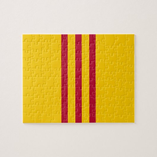 Vietnamesische Südflagge - Vietnam Cờ vàng Ba sọc Puzzle (Horizontal)