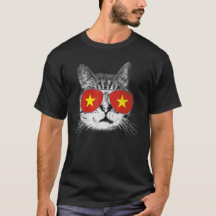 Vietnamesische Vietnam-Flagge Land Wurzeln Katze S T-Shirt