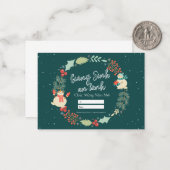 Vietnamesische Weihnachtskarte. Giang Sinh An Lanh Mitteilungskarte (Vorderseite/Rückseite Beispiel)